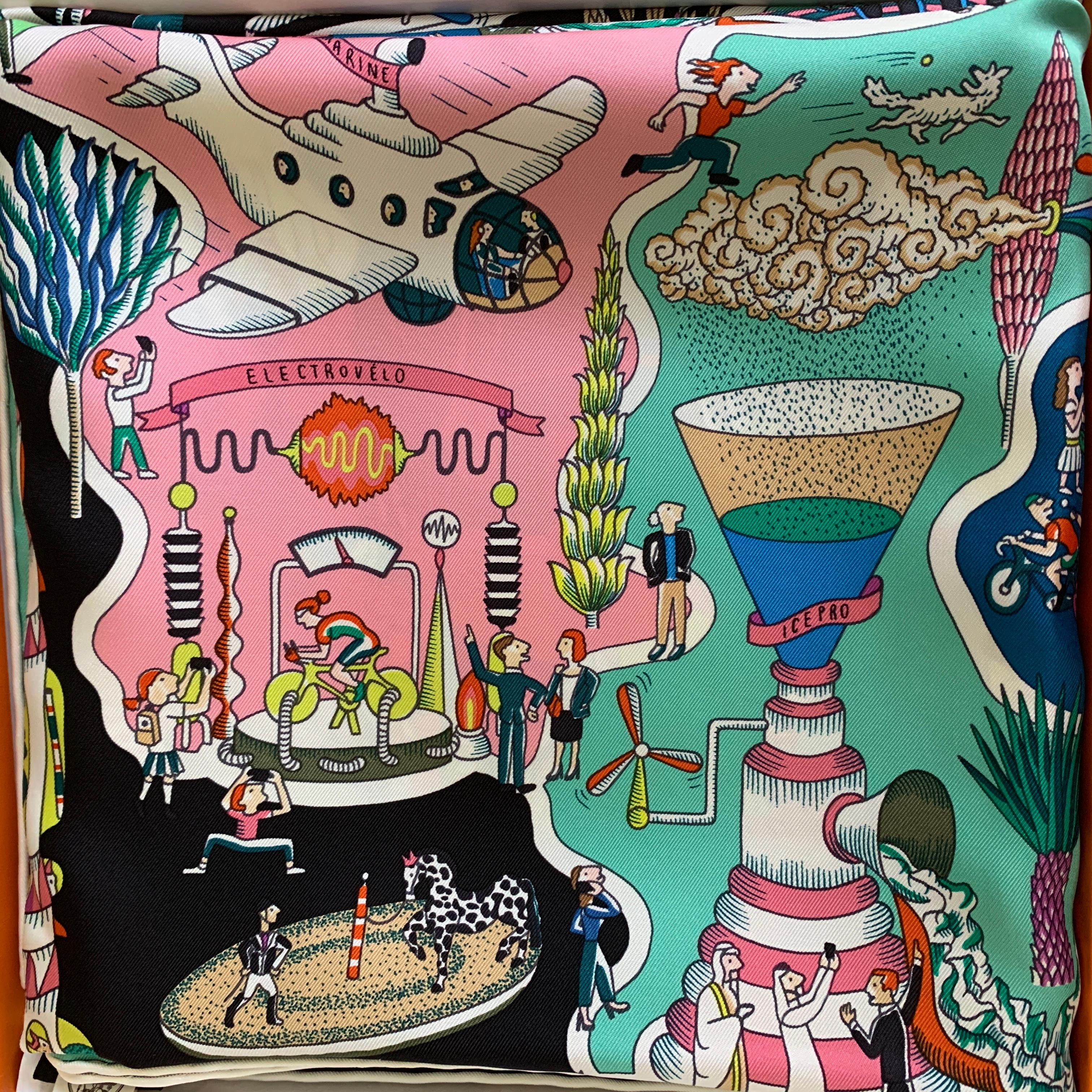 hermes exposition universelle scarf 90
