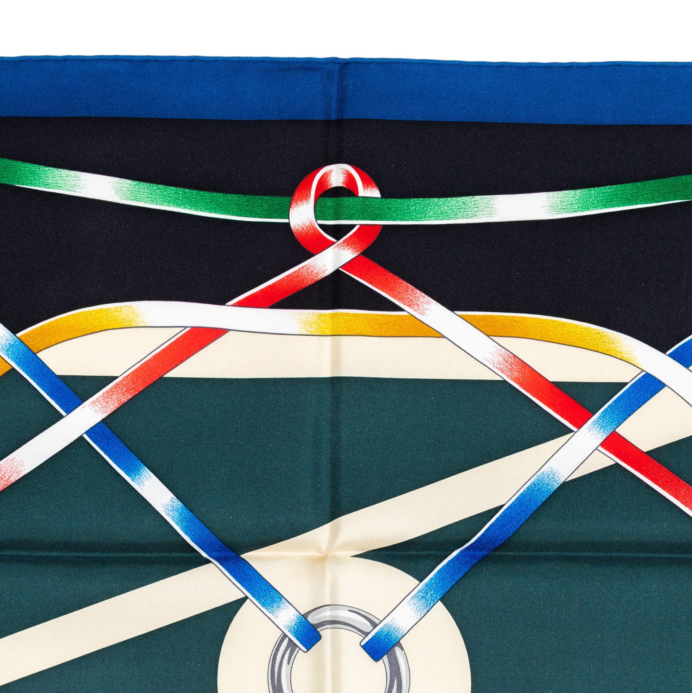 Hermes Scarf Figure Artistique – Marine – Noir - New Store Tag In New Condition For Sale In Ottawa, CA
