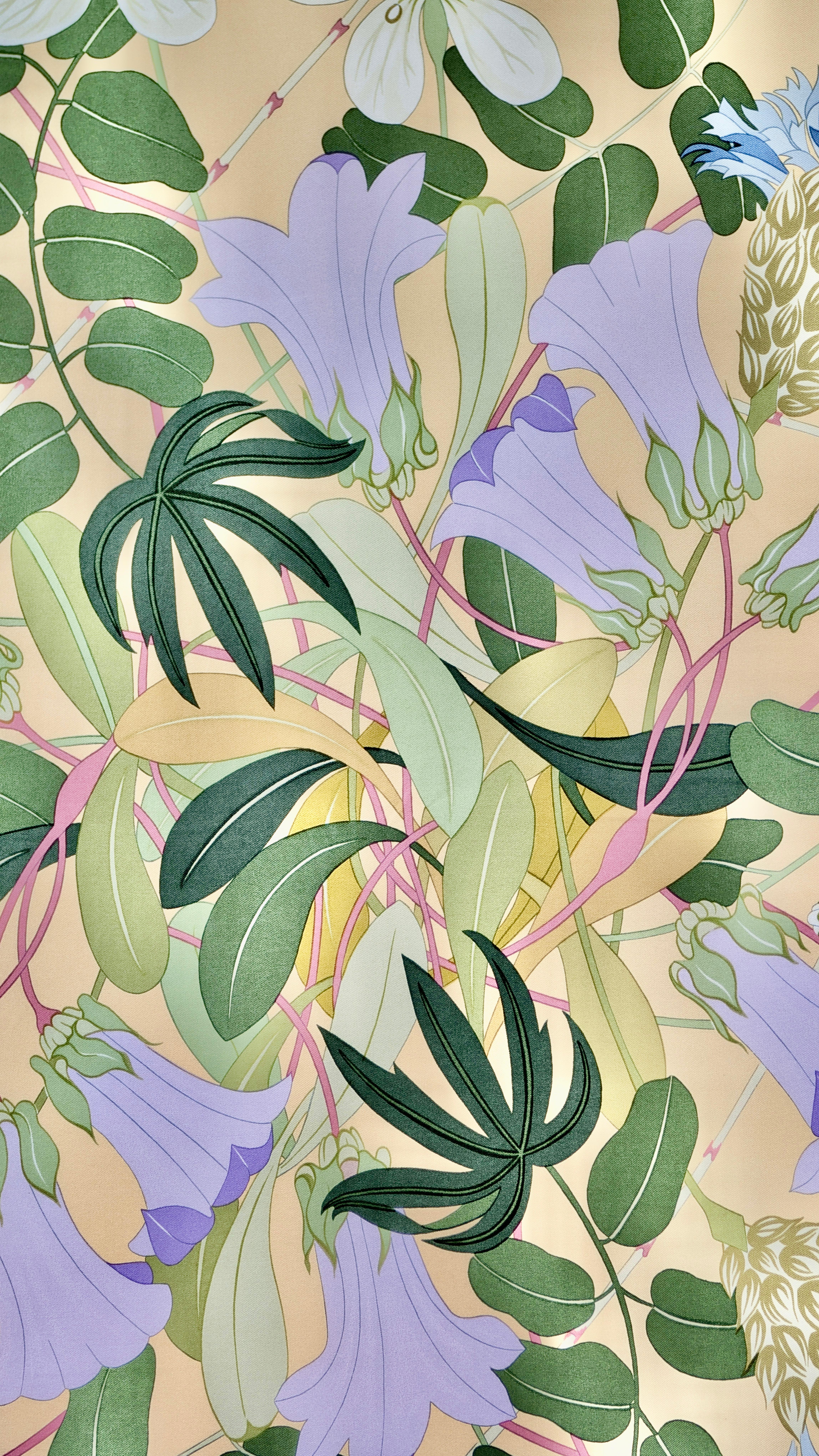 Pañuelo de sarga de seda HERMÈS  Flora Græca
Diseñado por Niki Goulandris 1983
100% seda
Derechos de autor
Dobladillo enrollado a mano
Cuidado de etiquetas
Fabricado en Francia
cm. aprox. 90 x 90 - 36