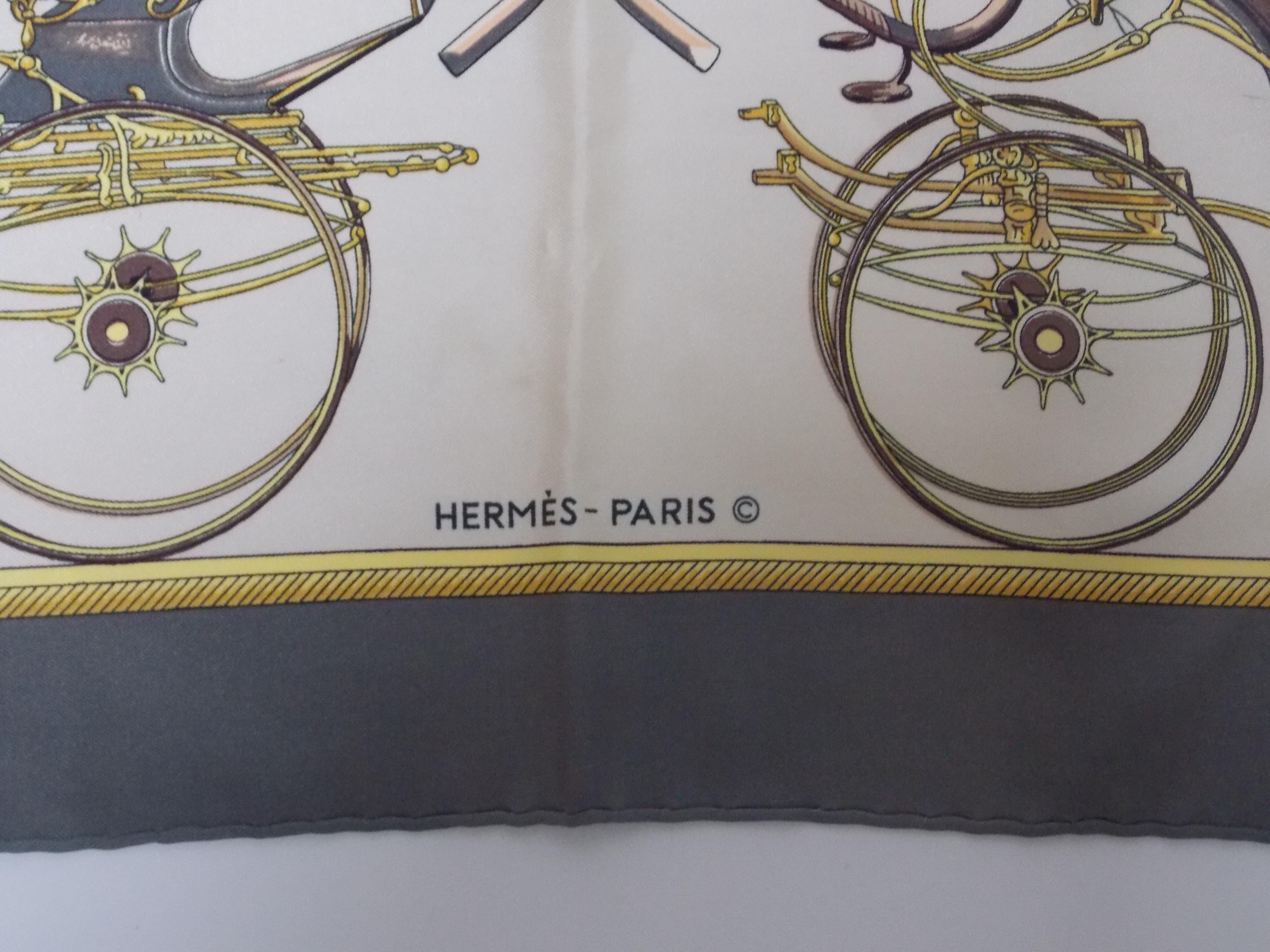 A vintages Hermes carriages scarf.