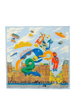 Hermes scarf / foulard 'Parade' by Jonathan Burton