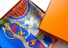 Hermes Scarf ICH DIEN Special Edition for Lady Diana and Prince Charles Wedding