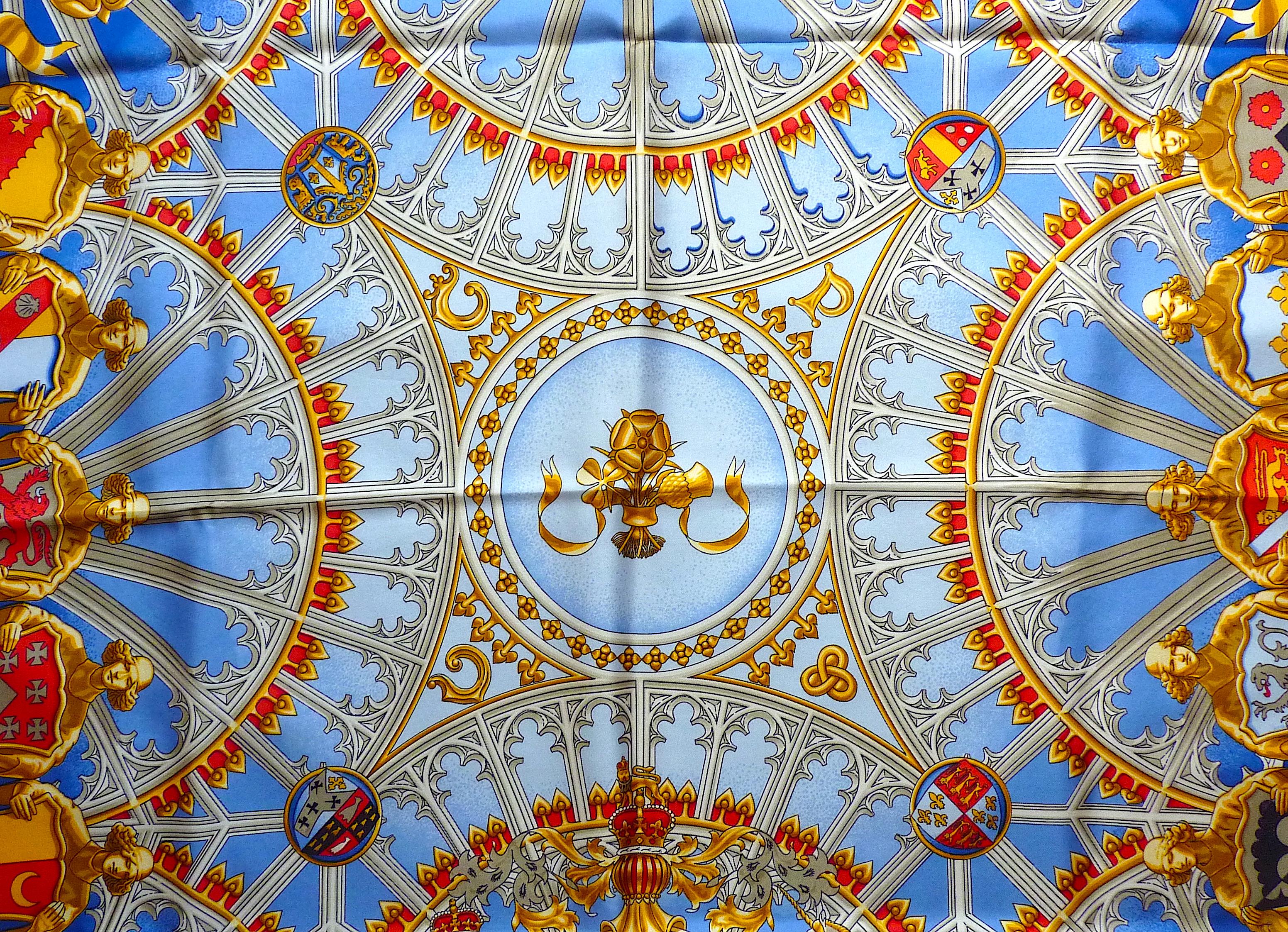 Hermes Scarf ICH DIEN Special Edition for Lady Diana and Prince Charles Wedding 1