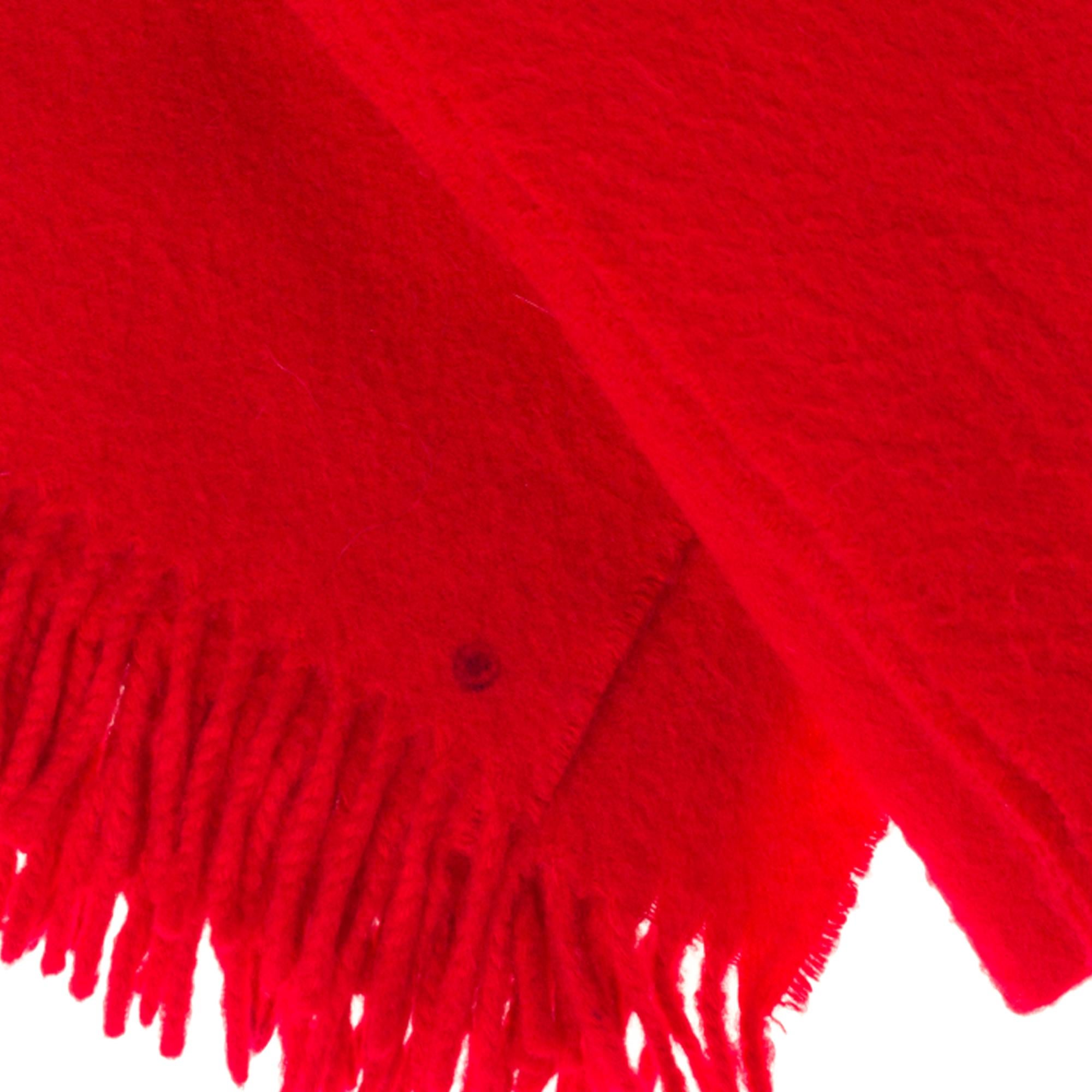 red cashmere scarf