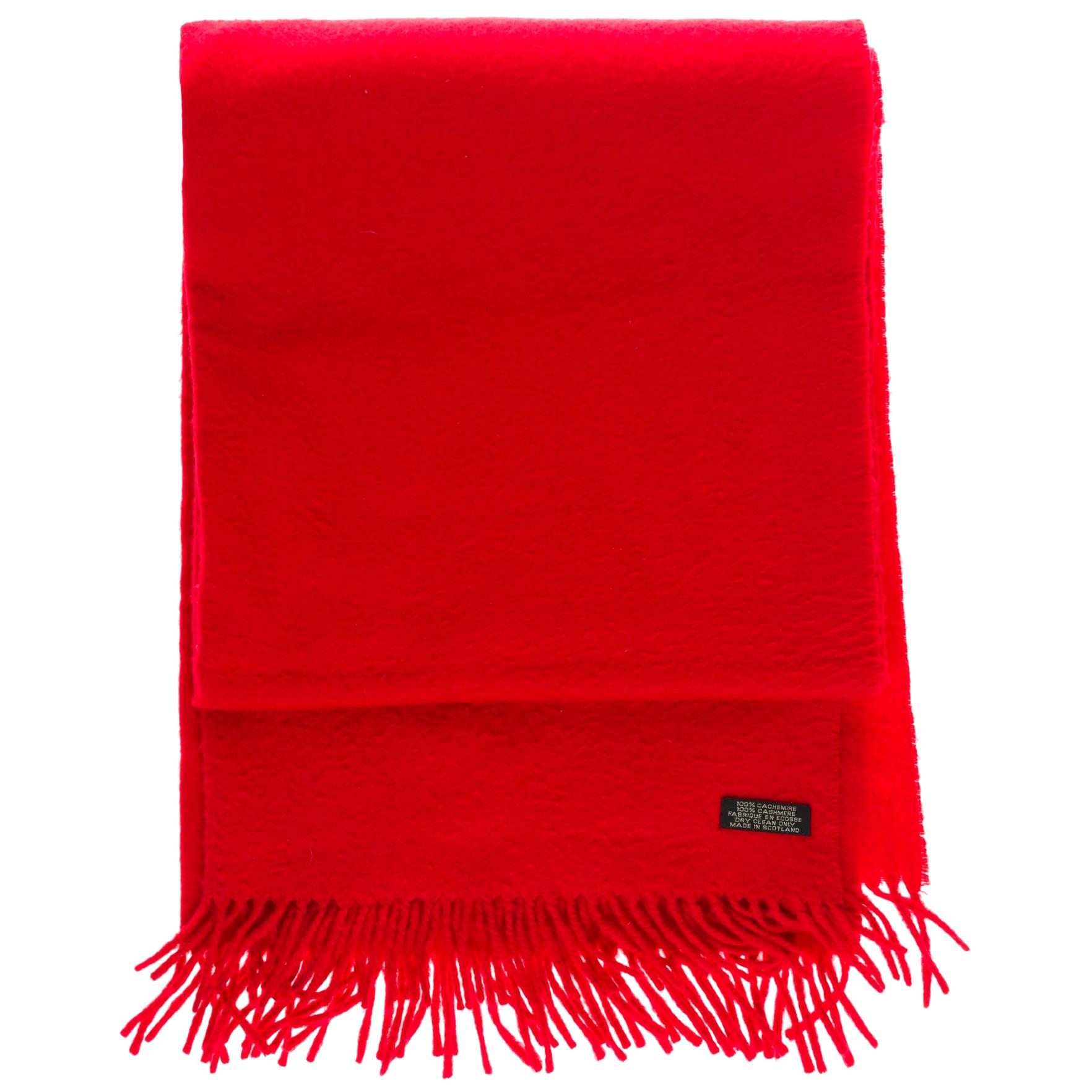 Hermès Scarf in 100% red Cashmere 