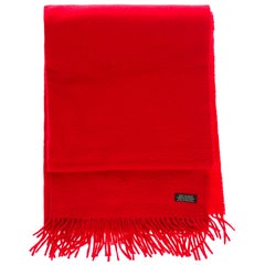 Hermès Scarf in 100% red Cashmere