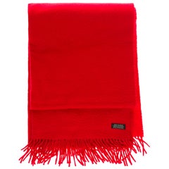 Hermès Scarf in 100% red Cashmere 