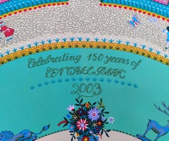 Sciarpa Hermès Jardin Enchanté per celebrare i 150 anni di Central Park 2003