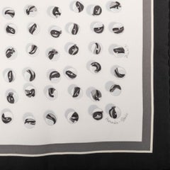 Hermes Scarf Jeu De Billes 45 Noir Blanc Gris