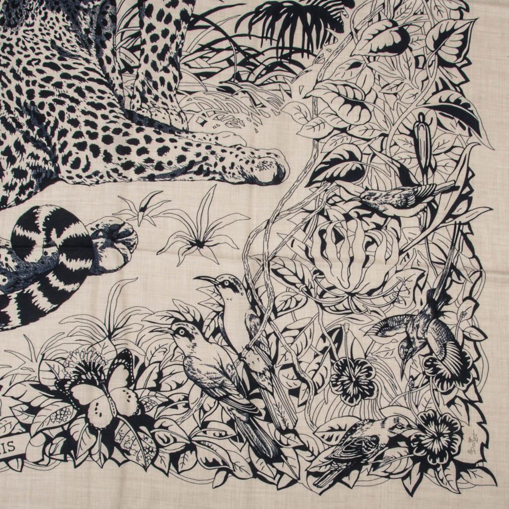 Hermes Scarf Jungle Love Tattoo Cashmere Silk 140 cm 1