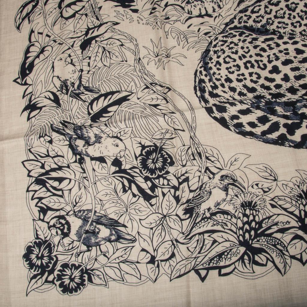 Hermes Scarf Jungle Love Tattoo Cashmere Silk 140 cm 2