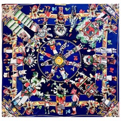 Vintage Hermès Scarf "Kachinas" 1992