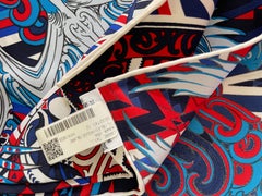 Hermes Scarf Kawa Ora Silk 90 Designed by Te Rangitu Netana