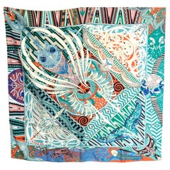 Hermes Scarf Kawa Ora Silk 90 Designed by Te Rangitu Netana