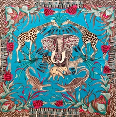 Hermès Scarf "La Marche Du Zambèze" 2016