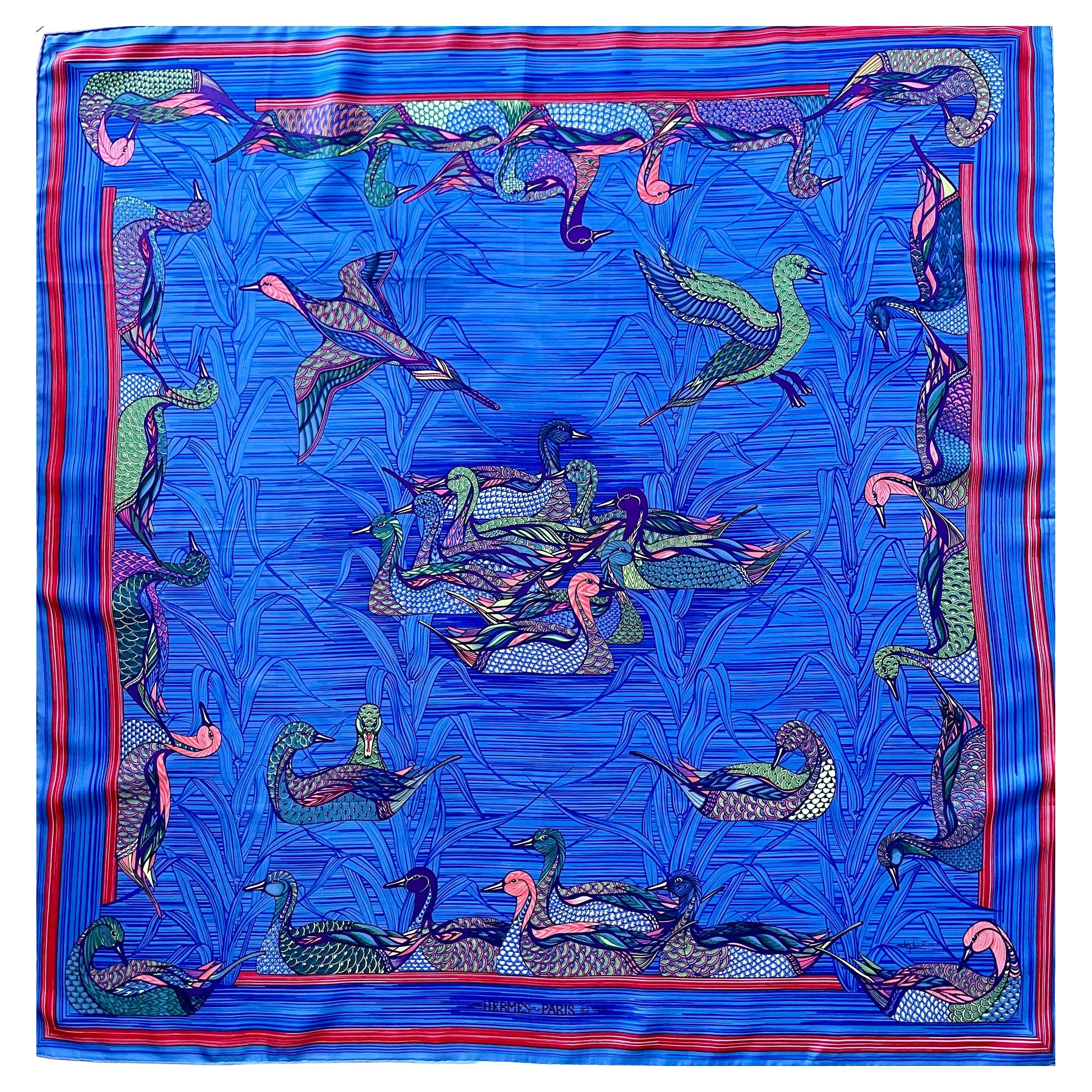 Pañuelo Hermès "La Mare Aux Canard" 1981