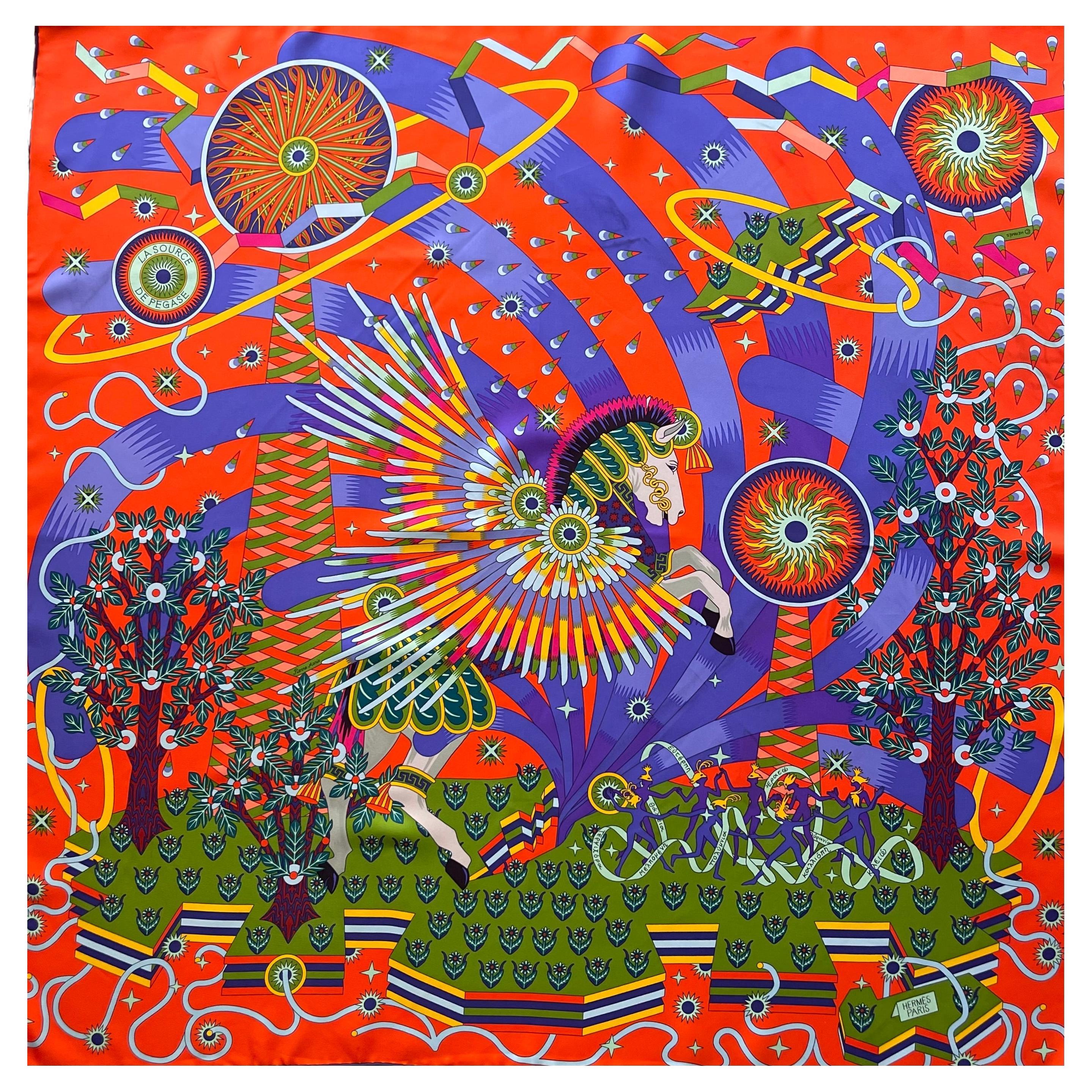 Hermès Scarf "La Source De Pégase" 2020
