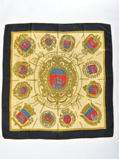 Hermès Scarf Les Armes de Paris by Hugo Grygkar Circa 1992