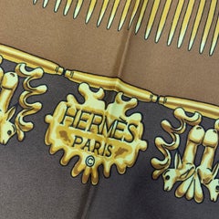 Hermes Scarf "Les Cavaliers d'Or" by Vladimir Rybaltchenko Silk