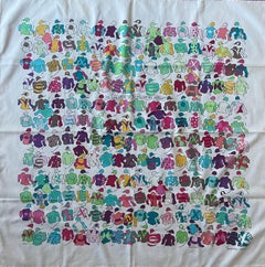 Hermès Scarf "Les Chevaux Se Rendent Aux Départ"  2001