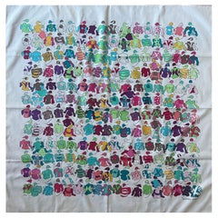 Hermès Halstuch "Les Chevaux Se Rendent Aux Départ"  2001