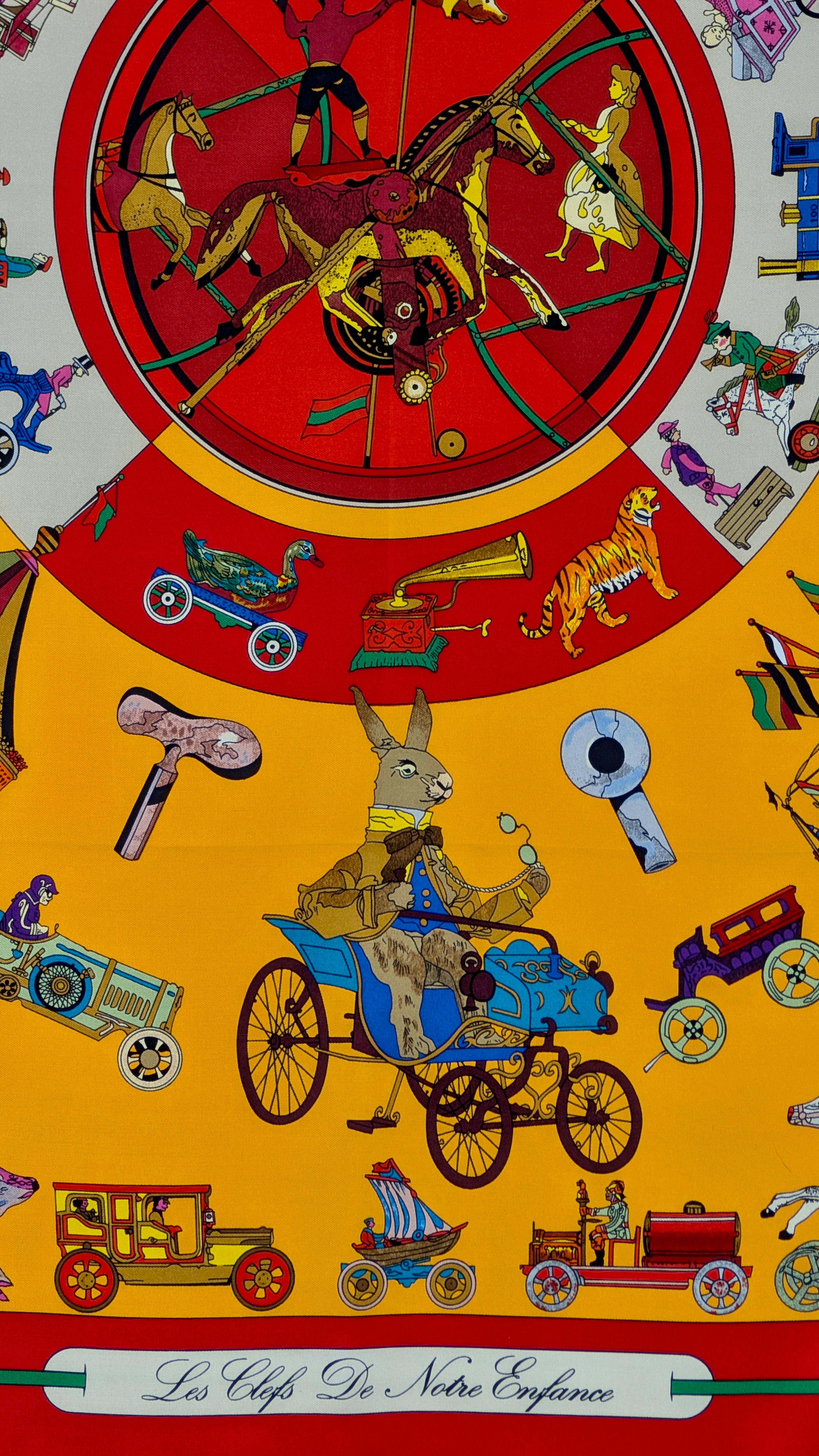 HERMÈS scarf Les Clefs de Notre Enfance en venta 2