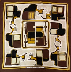 Hermès Scarf "Les Coupés" 1970