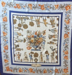 Hermès Scarf "Les Jardiniers Du Roy" 1967