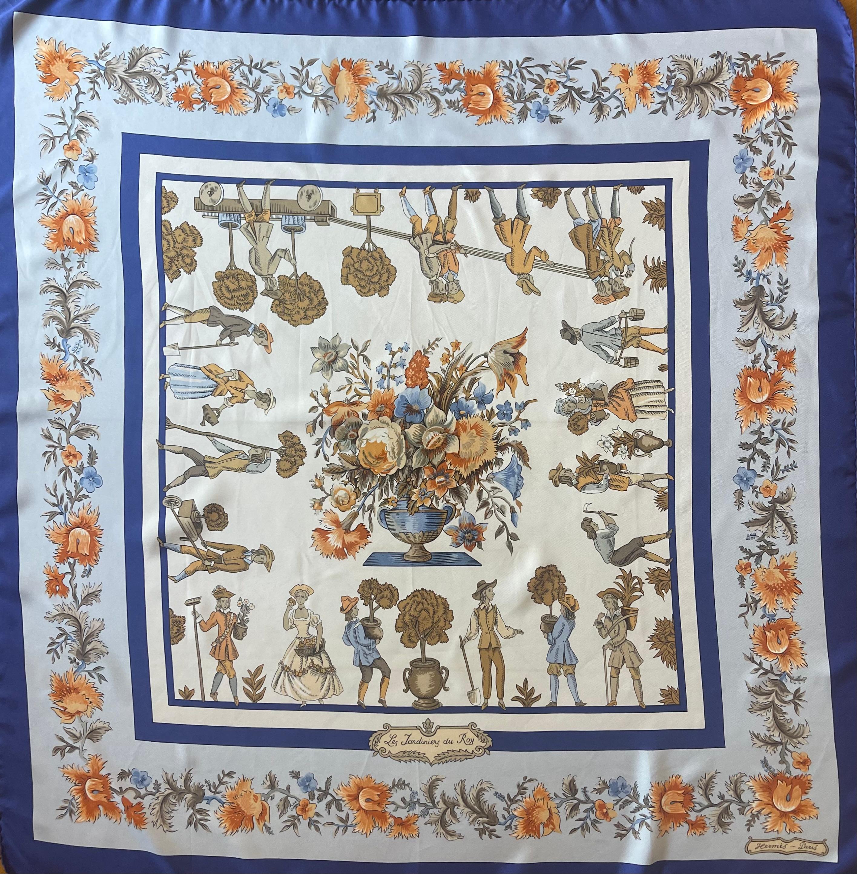Gray Hermès Scarf 