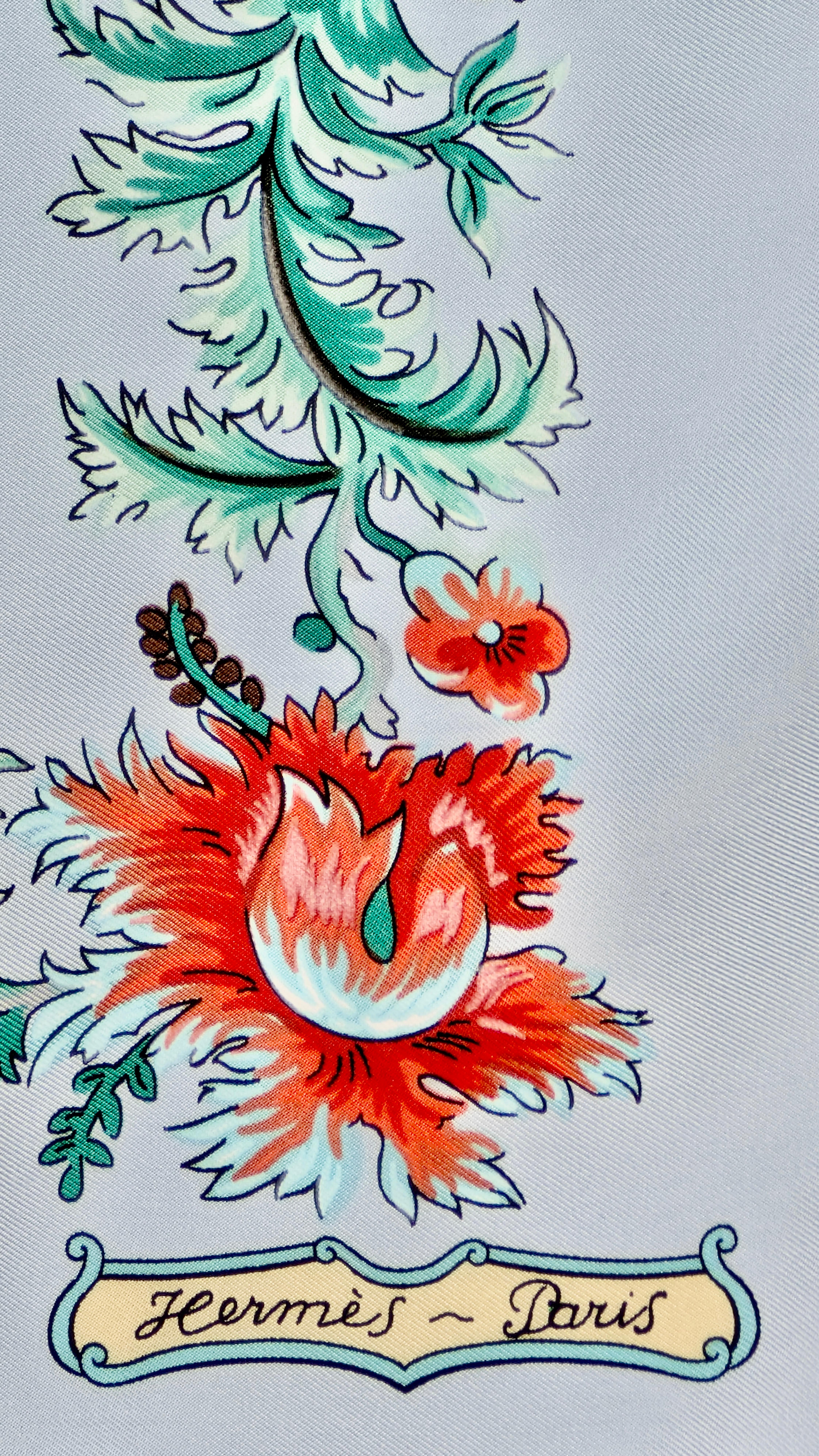 Bufanda HERMÈS Les Jardiniers du roy en Bueno estado para la venta en Rubiera, RE