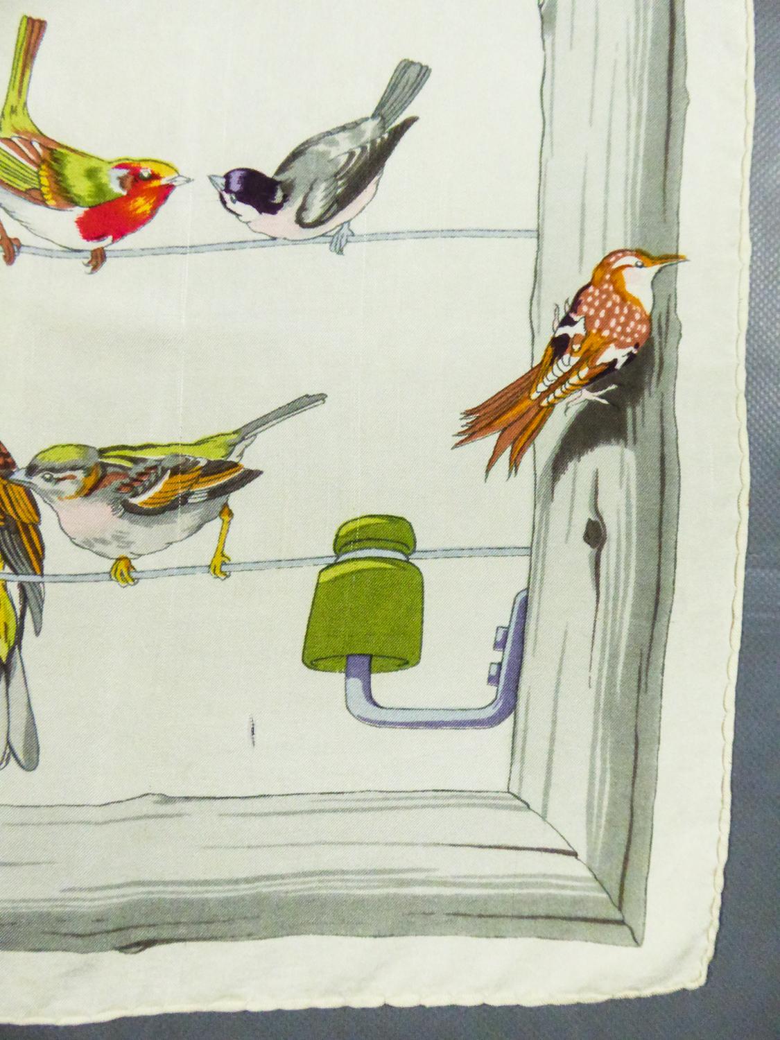carre hermes oiseaux