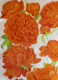 Hermès scarf Les Pivoines 1990