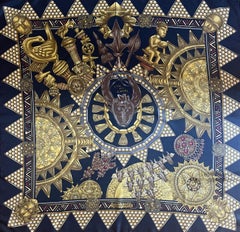 Sciarpa Hermès "L'Or Des Chefs" 1997