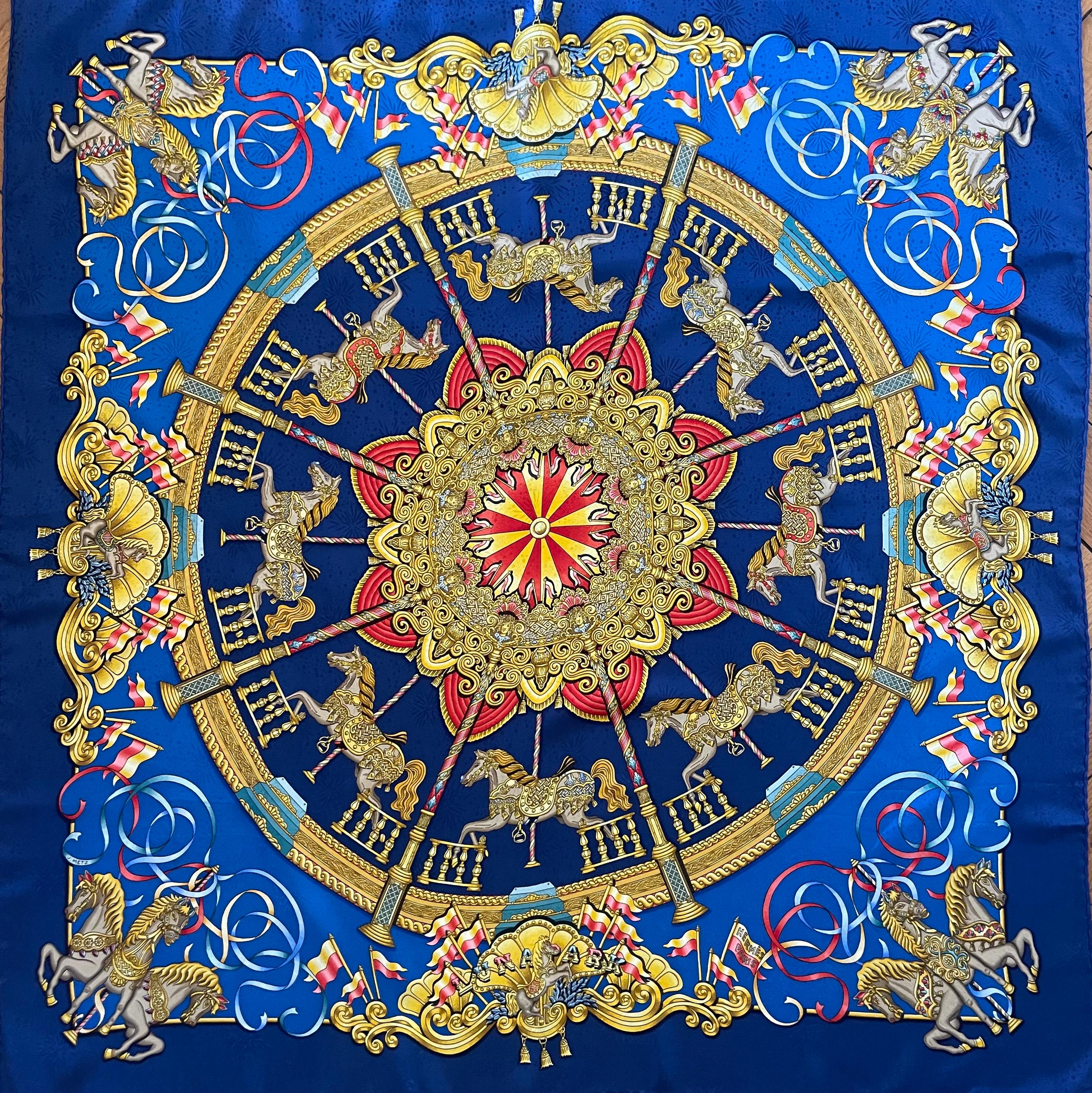Blu Sciarpa Hermès 
