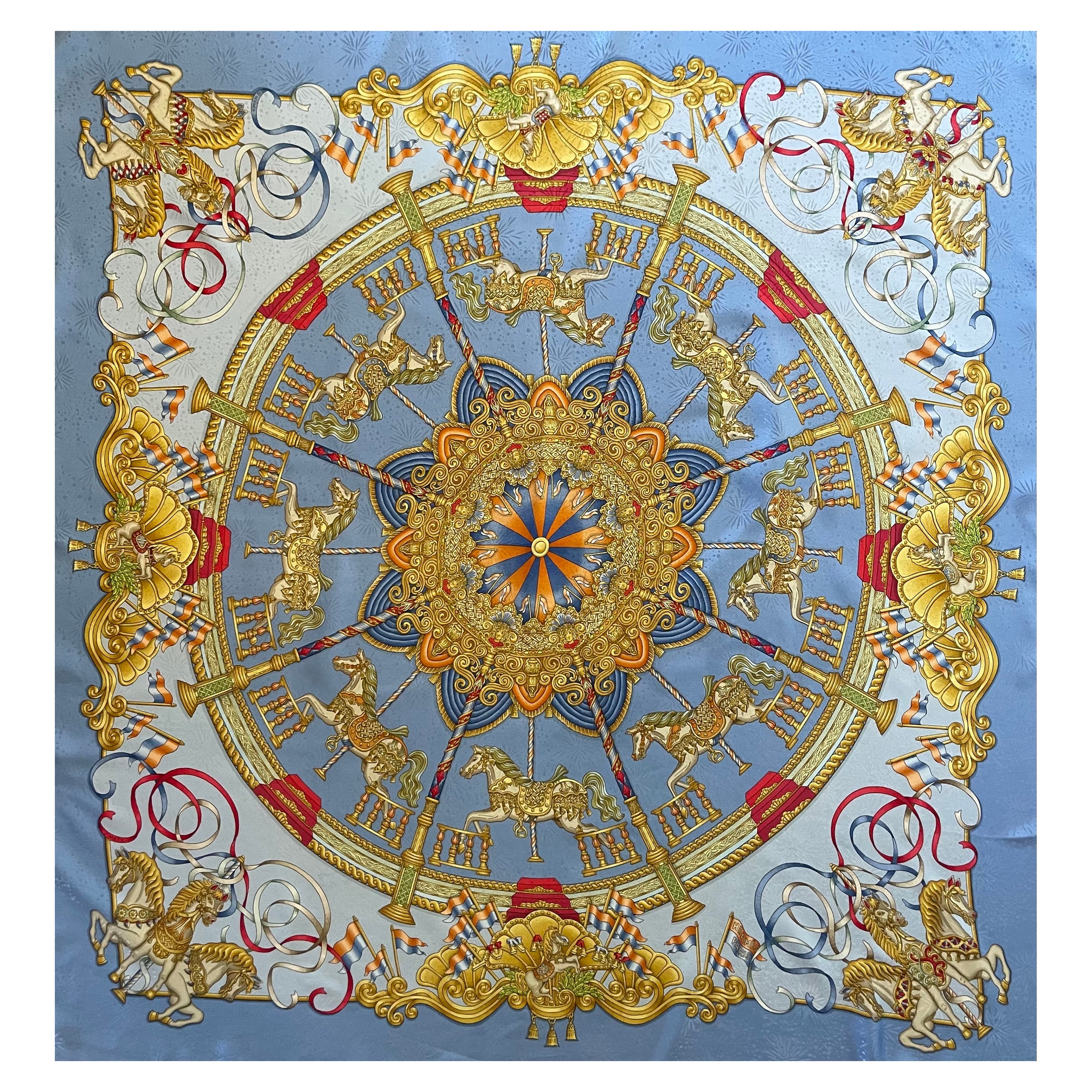 Foulard Hermès "Luna Park 1993