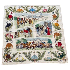 Hermès Scarf "Martell Grand National 1996" by Maurice de Taquoy