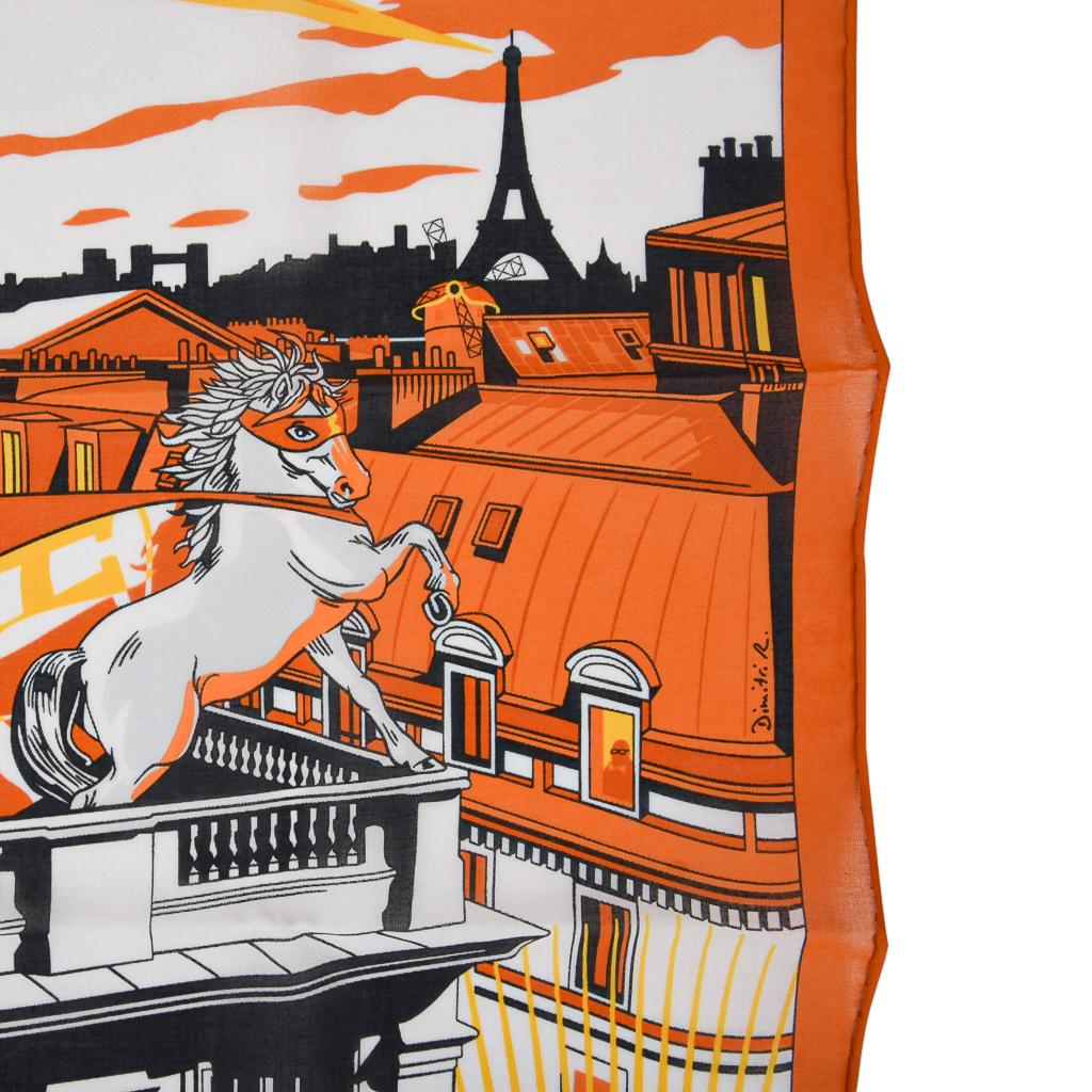 Hermes Handkerchief Minuit au Faubourg New w/ Box In New Condition In Miami, FL