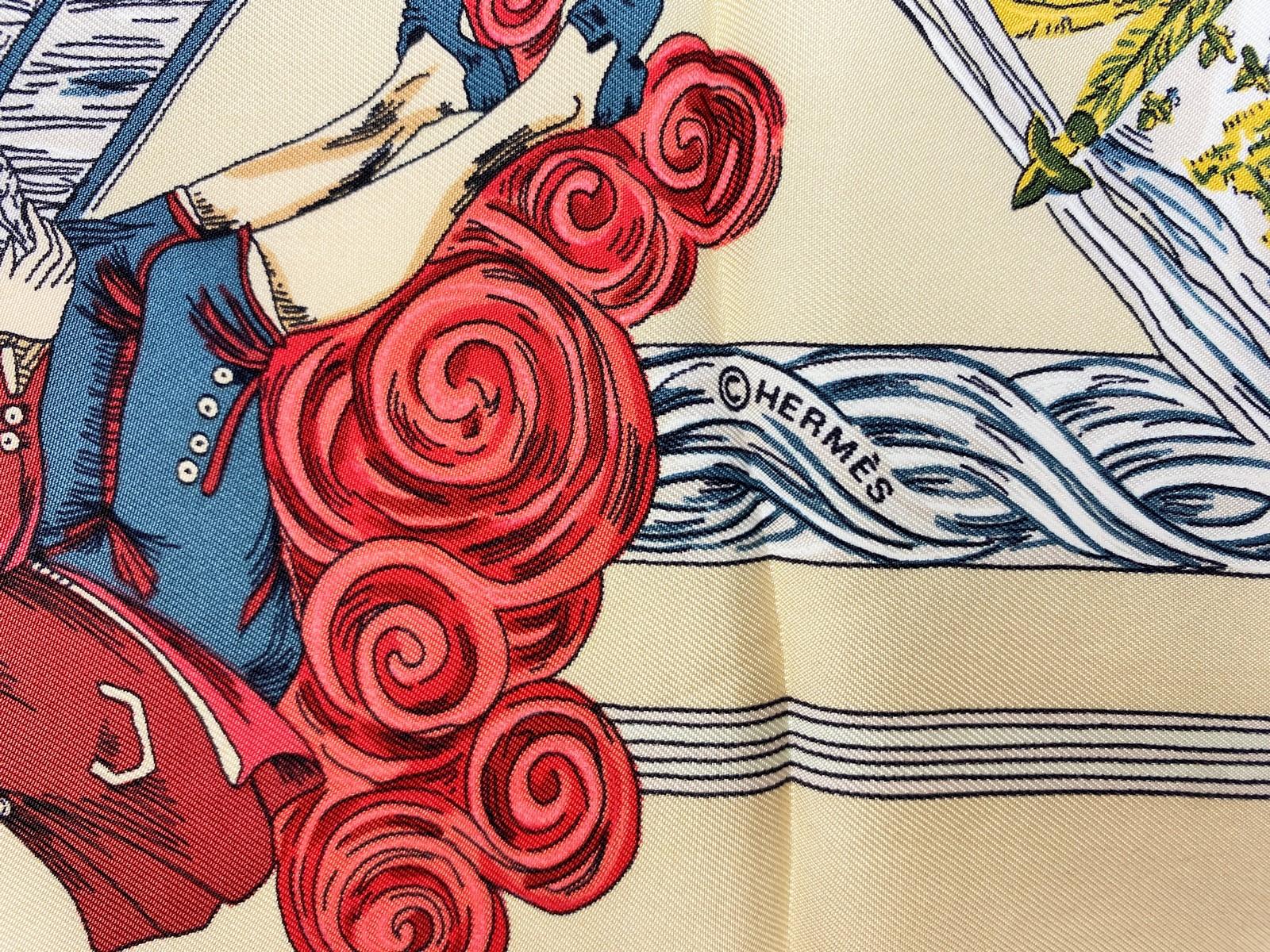 Circa 1995

Francia

Foulard quadrato in seta di Hermès intitolato 