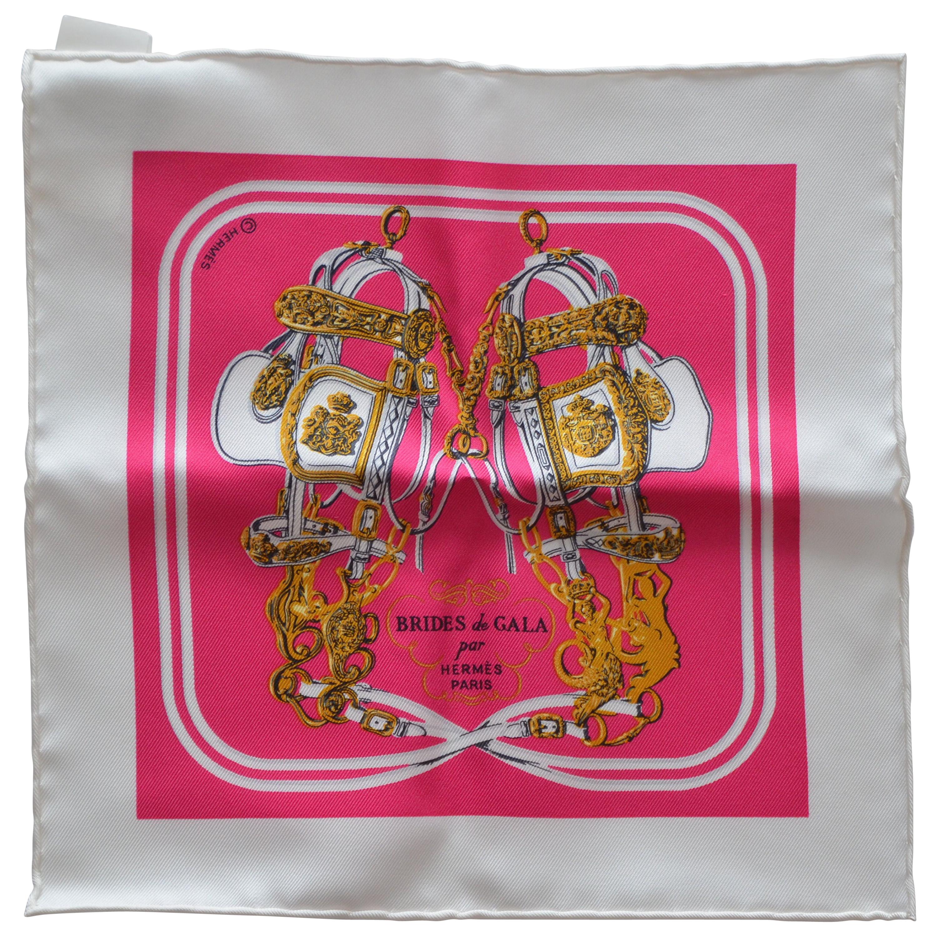 Hermes Scarf Nano Brides de Gala  New With  Box For Sale