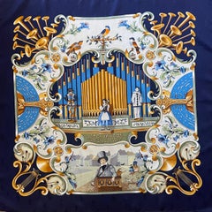 Hermès Scarf "Orgauphone Et Autres Mécaniques" 1996