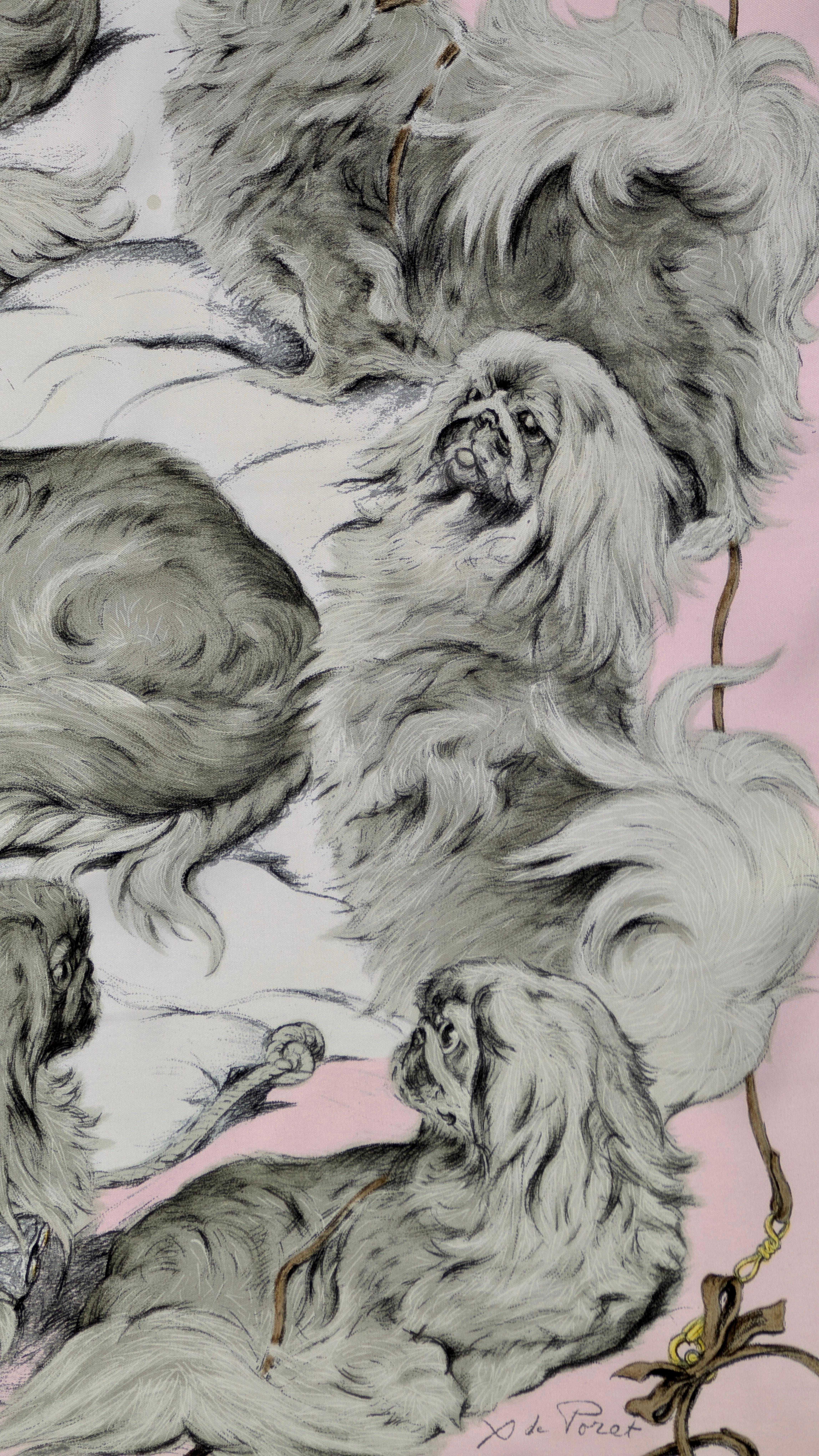 HERMÈS scarf PÉKINOIS in vendita 5