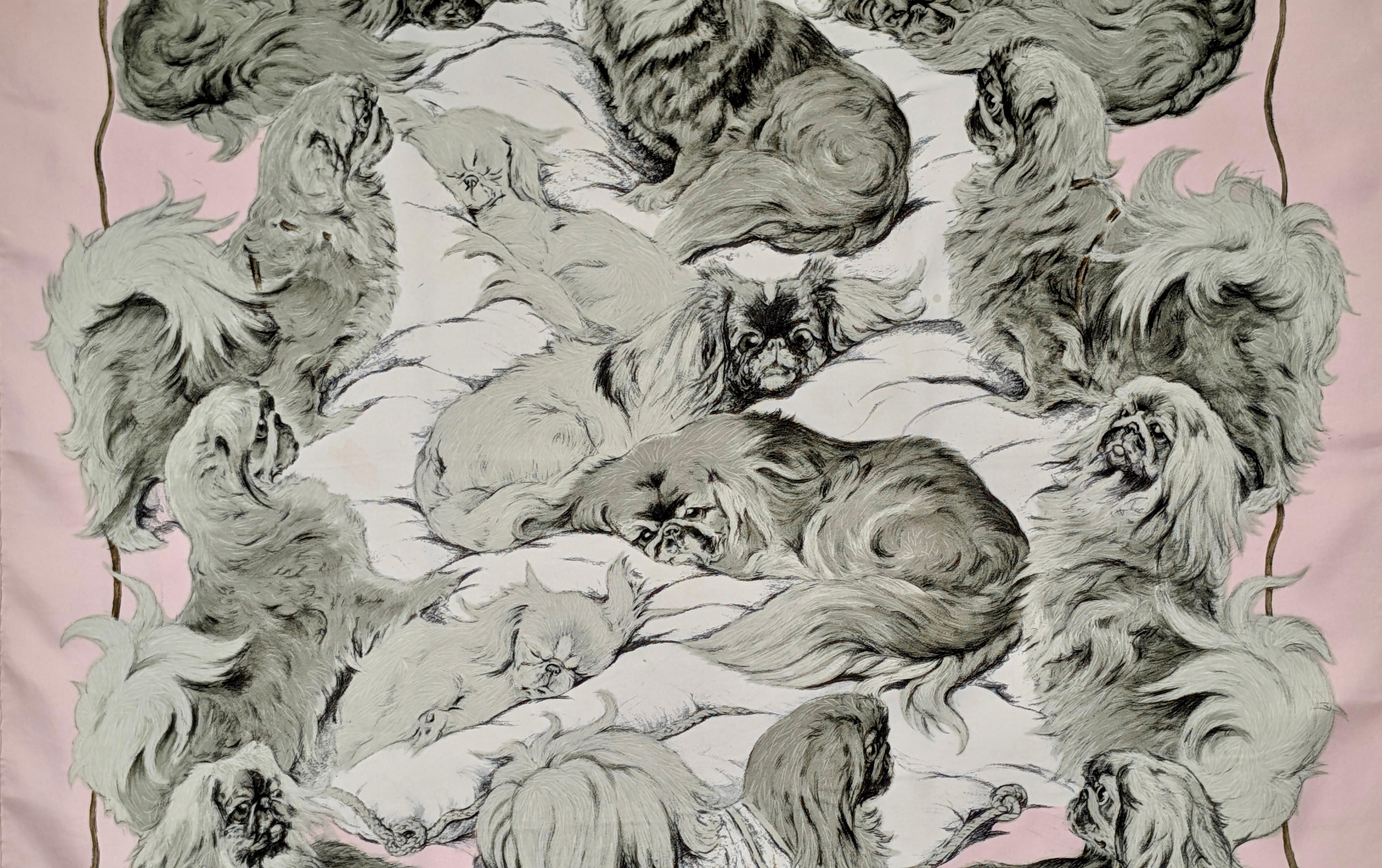 HERMÈS scarf PÉKINOIS in vendita 10