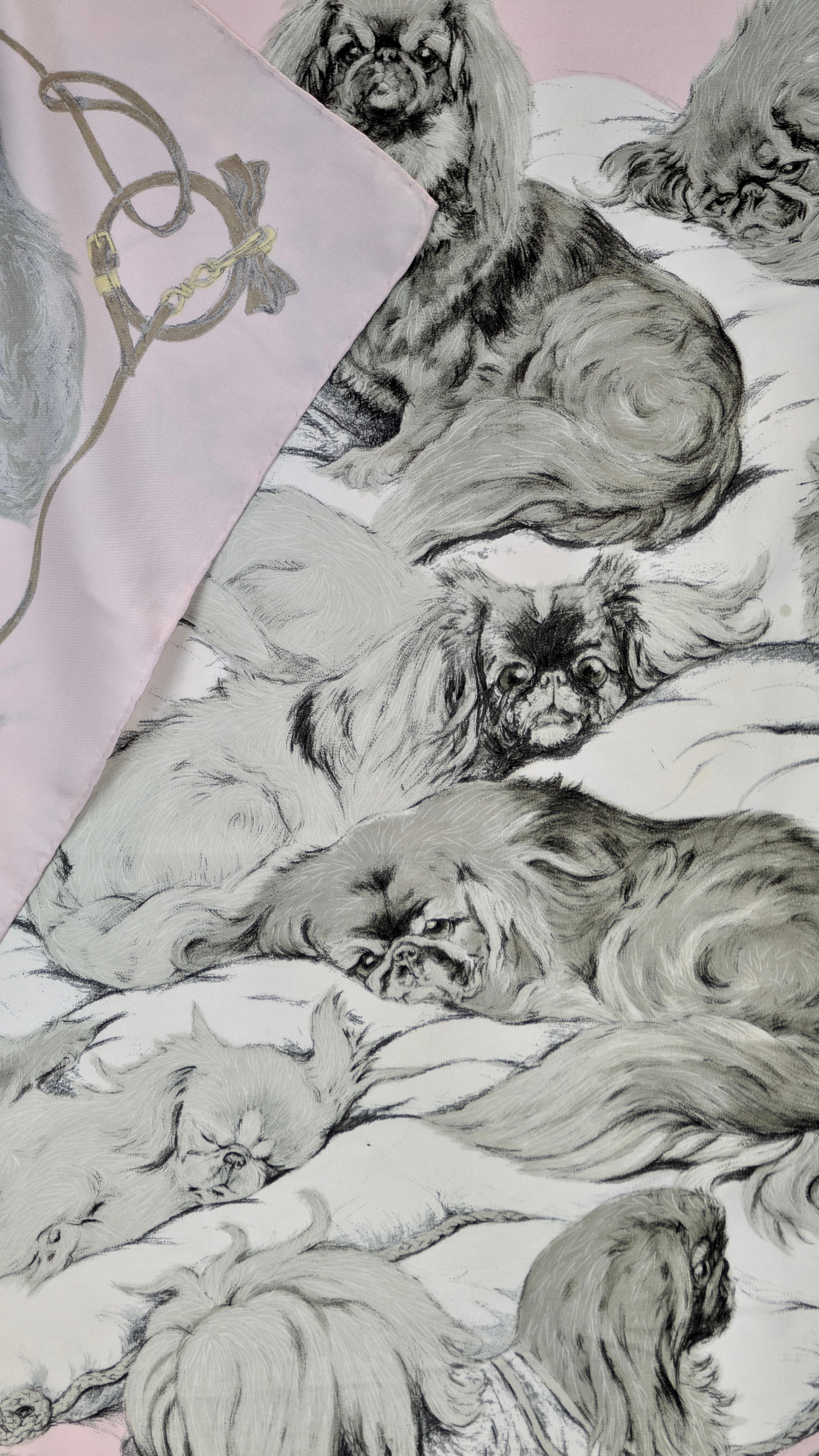 HERMÈS scarf PÉKINOIS in vendita 12