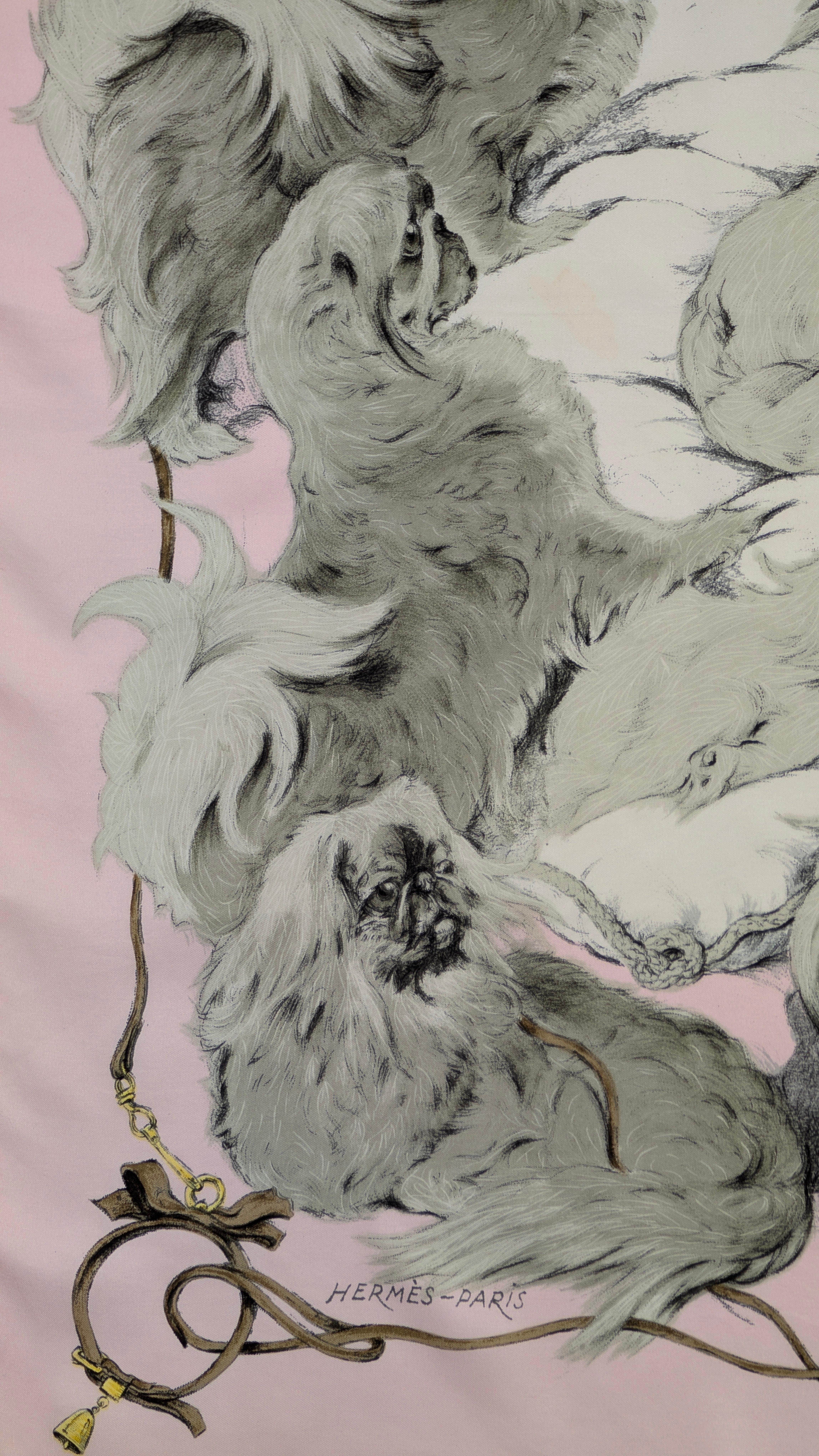 da uomo o donna HERMÈS scarf PÉKINOIS in vendita