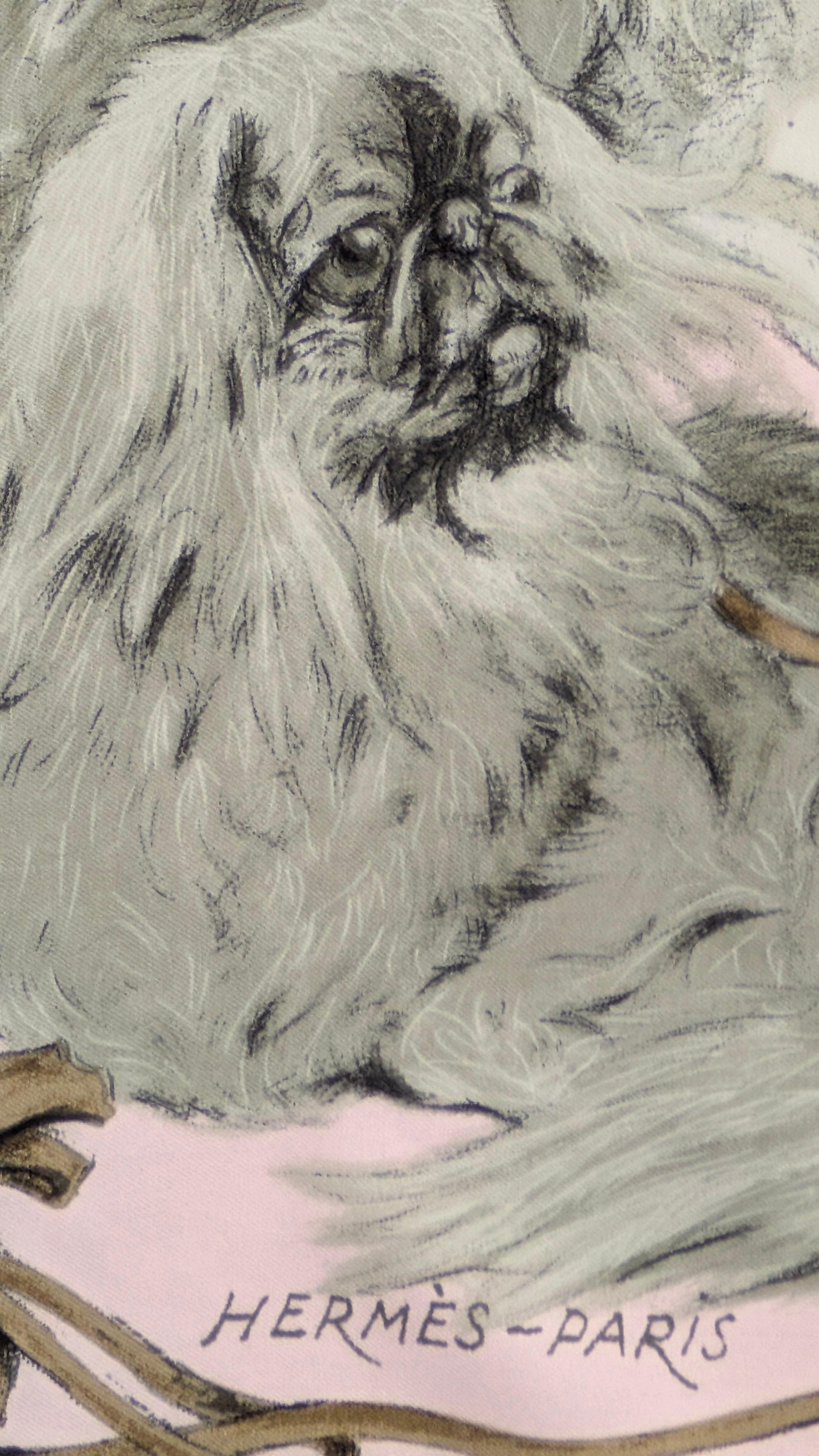 HERMÈS scarf PÉKINOIS in vendita 1