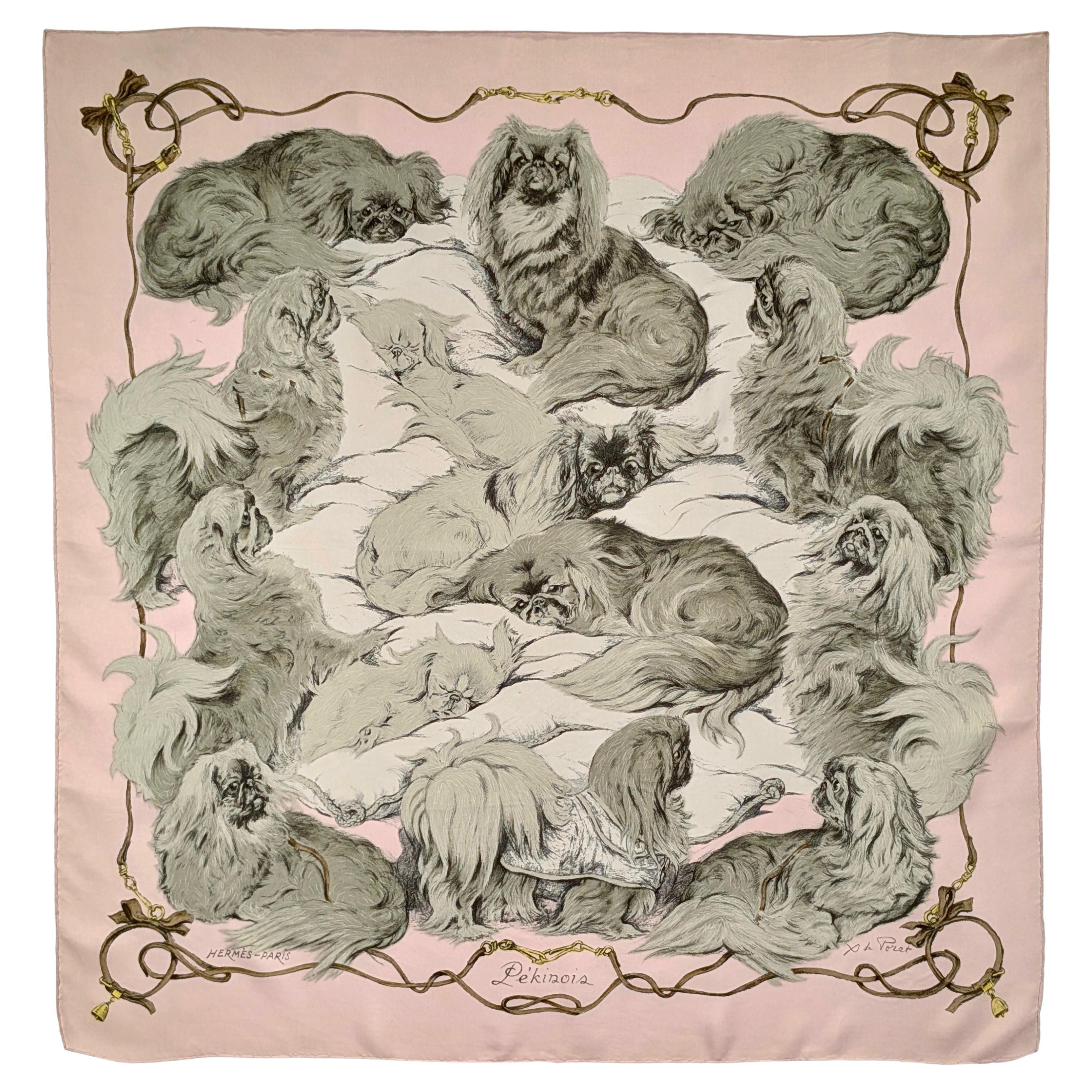 HERMÈS scarf PÉKINOIS