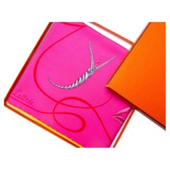 Hermes Scarf Perfect Condition w Box "Faune Lettrée" by Florence Manlik