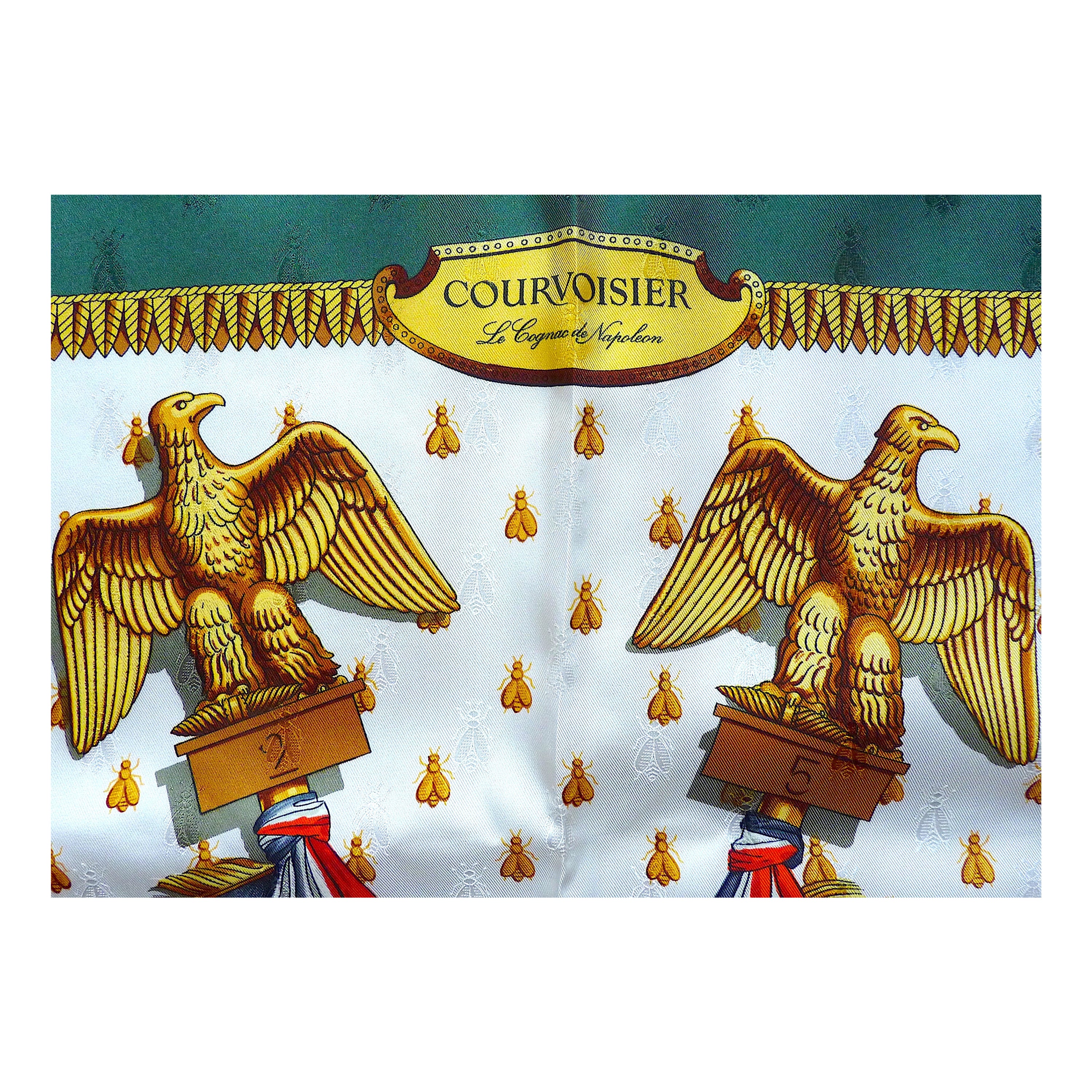Foulard Hermes Rare Special Edition Napoléon pour Courvoisier New in Box en vente