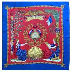 Hermès Scarf "République Française - Liberté, Égalité, Fraternité "
