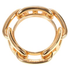 Hermès Scarf ring "Régate anchor chain" in golden tone